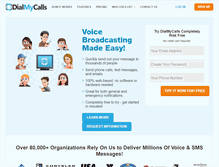 Tablet Screenshot of dialmycalls.com